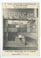 Sint-Lenaarts : COBRICAM Compagnie Briquetière De La Campine : EXPO 1935 ( Staat / Etat Carte Perforée !!! ) - Brecht