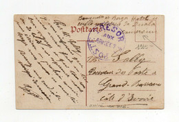 !!! CAMEROUN, CPA DE 1915 DU CERCLE MILITAIRE DE DOUALA, CACHET TRESOR & POSTES - Lettres & Documents