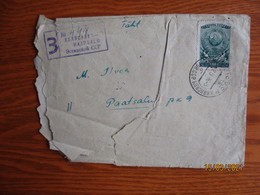 1946 RUSSIA USSR ESTONIA REGISTERED COVER HAAPSALU TO PAATSALU    , 0 - Lettres & Documents