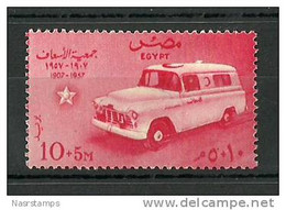 Egypt - 1957 - ( 50th Anniv. Of The Public Aid Society - Ambulance ) - MNH (**) - Nuovi