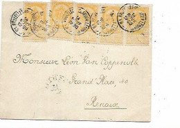 SH 0862. N° 54  (5) BRUXELLES (QUARTIER LEOPOLD) 14 NOVE  1901 S/Lettre Vers Renaix. TB - 1893-1907 Wappen
