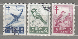 BIRDS FINLAND 1952 Used (o) Mi 413-415 #22328 - Unclassified