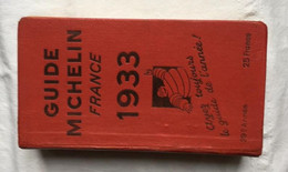 Guide Michelin 1933  B - Michelin-Führer