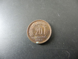 Chile 20 Centavos 1943 - Chile