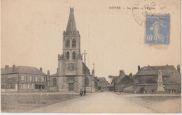 Seine  Maritime  : TOTES : La  Place Et  église - Totes