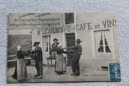 Cpa 1921, La Bourrée D'Auvergne, Maison Licardies, Café Et Vins, Puy De Dôme 63 - Autres Communes