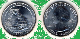 USA Quarter 1/4 Dollar 2014 D, Arches - Utah, KM#568, Unc - 2010-...: National Parks