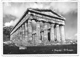 V6229 Calatafimi Segesta (Trapani) - Segesta - Il Tempio - Archéologie, Archeologia, Archeology / Viaggiata 1955 - Trapani