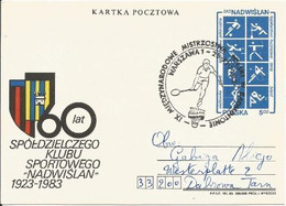 Entiers Postaux - Badminton, Sport, Raquette, Championnat International De Pologne (racket - Poland) - Bádminton