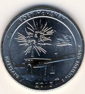 USA Quarter 1/4 Dollar 2013 D, Fort McHenry - Maryland, KM#545, Unc - 2010-...: National Parks