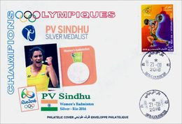 ARGELIA 2016 - Cover Olympic Games Rio 2016 Badminton India Sindhu Olympische Spiele Olímpicos Olympics JO - Badminton