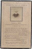 CARTE DE DECES - Monsieur Laurent RAY - 42 CHANGY - Médaillon Photo Véritable - Obituary Notices
