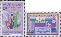 Tunisia 1408,1409 (complete Issue) Unmounted Mint / Never Hinged 1998 Deklaration, Human Rights - Tunisie (1956-...)