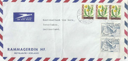 Airmail Briefvs  "Rammagerdin, Reykjavik" - Interlaken             1967 - Lettres & Documents