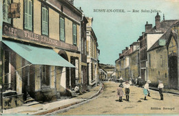 Bussy En Othe * La Rue St Julien * Café VALLEE LALLEMAND - Andere & Zonder Classificatie