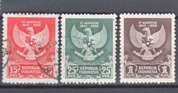 Indonesia 1950 Mi#65-67 Used - Indonesia