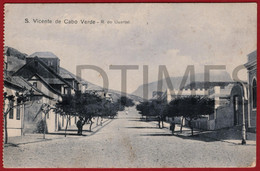 CABO VERDE - S. VICENTE - RUA DO QUARTEL - 1920 PC - Capo Verde