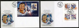 Guinea 2018, Space, Alan Shepard, 4val In BF+BF In 2FDC - Africa