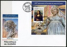 Guinea 2018, Louvre, Monna Lisa, BF In FDC - Sculpture