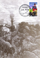 Carte Postale 1er Jour Les Voyages Extraordinaires De Jules Verne, Le Tour Du Monde En 80 Jours, 2005 (yt 3793) - Ohne Zuordnung