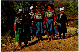 CPSM Thaïlande Thai Hill Tribe Natives Liso Of Young Boys And Girls In Theri Native Dresses In North - Thaïlande