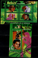 GUINEA 2010 ELVIS PRESLEY MI No 7359-67+BLOCK 1807 MNH VF!! - Elvis Presley