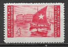 OCCUPAZIONE JUGOSLAVIA 1946 ISTRIA E LITORALE SLOVENO SASS. 56 MNH XF - Yugoslavian Occ.: Slovenian Shore