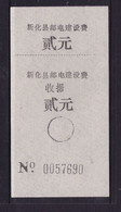 CHINA CHINE  HUNAN XINHUA 417600  ADDED CHARGE LABEL (ACL) 2.00 YUAN - Other & Unclassified