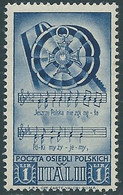 1946 CORPO POLACCO SOCCORSO DI GUERRA 1 LIRA MNH ** - I36-10 - 1946-47 Période Corpo Polacco