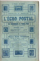 Revue L'ECHO POSTAL  N°21  Septembre 1917 (M1889) - French (until 1940)