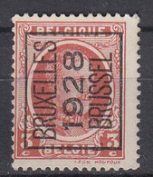 BELGIË - PREO - Nr 166 A - BRUXELLES 1928 BRUSSEL - (*) - Typo Precancels 1922-31 (Houyoux)