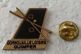 Pin's - Sports - Billard - CORNOUAILLE LOISIRS - QUIMPER - - Biliardo