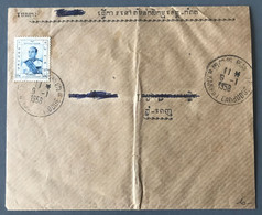 Cambodge TAD KAMPOT 9.1.1958 Sur Enveloppe, Voir Verso - (B3964) - Cambodia