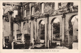 CPA XERTIGNY L'Hotel De Ville L'incendie Du 18 Juin 1940 (151671) - Xertigny