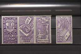 FRANCE - Vignettes De La Foire De Paris En 1942 - Neufs - L 92086 - Philatelic Fairs