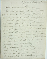 Lettre De Gustave Geffroy, En Bretagne, à Son Ami Georges Clémenceau, - Autografi