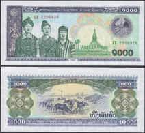 LAOS - 1000 Kip 1998 P# 32Aa Asia Banknote - Edelweiss Coins - Laos