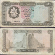 LIBYA - 5 Dinars ND (1972) KM# 36b Africa Banknote - Edelweiss Coins - Libye