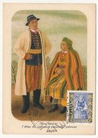 POLOGNE - Carte Maximum - 2z - Costume Populaire Polonais - VARSOVIE - 28/V/1960 - Maximumkarten