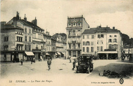 épinal * La Place Des Vosges * Automobile Voiture Ancienne De Marque ? * Café Du Commerce - Epinal