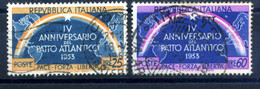 1953 REP. IT. SET USATO Patto Atlantico - 1946-60: Afgestempeld