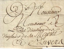 Österr.-Niederlande, Brief Von Bruxelles Nach Anvers (Brüssel-Antwerpen), 1784 - 1714-1794 (Oesterreichische Niederlande)