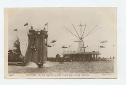 SOUTHPORT, Helter Skelter, Water Chute And Flying Machine  ( 2 Scans ) - Southport