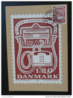 Telephone Slania Hafrsfjord 1981 Carte Maximum Maxi Card Danemark Denmark - Maximum Cards & Covers