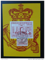 Cheval Horse Slania Hafrsfjord 1981 Carte Maximum Maxi Card Danemark Denmark - Cartoline Maximum
