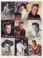 Tanzania, 1996, Mi 2330-2339, Elvis Presley, Sheet Of 9 + Block 322, MNH - Elvis Presley