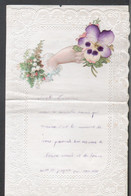 Papier à Lettre Type Canivet Avec Découpis. 1913 - Bloemen