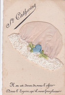 ¤¤  - Carte Fantaisie à Système  -  Bonnet De " SAINTE-CATHERINE "  -  Dentelle   -  ¤¤ - Prénoms