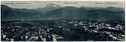 BARGA VECCHIA - PANORAMA DELLE APUANE - BARGA NUOVA - LUCCA - Vedi Retro - Formato Panoramico - Bergamo