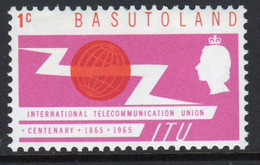 Basutoland 1965 Single 1c Stamp From The ITU Set In Unmounted Mint. - 1965-1966 Gouvernement Autonome